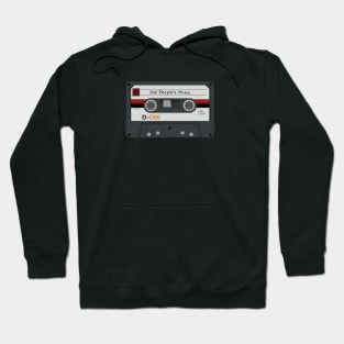 Old People's Music: Retro Audio Cassette Tape (Red) Hoodie